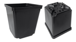 [230.230] Conteneurs rectangulaires noirs 11 x 11 x 12 cm, 495 pièces