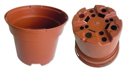 [230.070] Pots en plastique rouge brique ø 13 cm, carton de 384 pièces