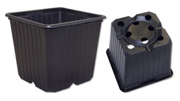 [230.605] Vierecktopf DESCH Range 5° schwarz 9 x 9 x 8 cm, 1216 Stück