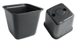 [230.650] Vierecktopf VEFI schwarz 6 x 6 x 5.5 cm