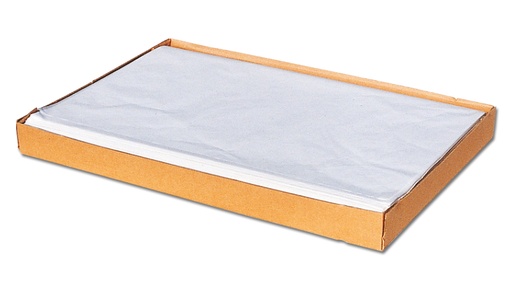 Packseide weiss, 75 x 100 cm, 25 g/m2, Boxe à 12.5 kg