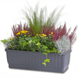 [232.020.4] Jardinière VENEZIA anthracite 100 cm, avec indicateur de niveau de l’eau