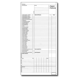 [011.200] Bloc RAPPORT/FACTURE 297 x 160 mm, en allemand