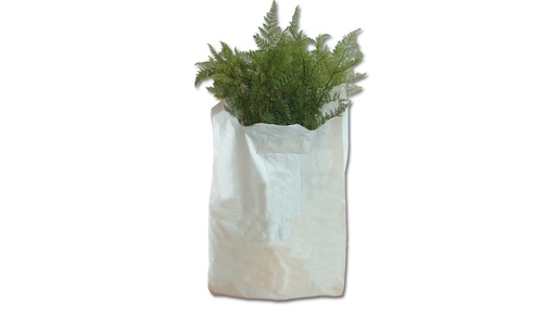 Sac «Maxi» polyéthylène blanc 32 my, 42/24 x 81 cm, carton de 500 pièces
