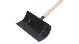 [290.540] Rablet à neige en acier noir avec manche, largeur 50 cm