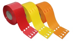 [419.531.8] Étiquettes à boucle TT orange 4 lignes, 230 x 25 mm