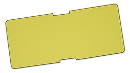 [420.236] Feuilles d’étiquette jaunes 13.5 x 7 cm, botte de 100 pièces